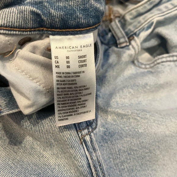 American Eagle Outfitters Light Blue Women Jeans Sz 00 - Picture 4 of 4